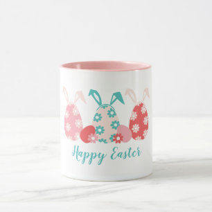 Mug Joyeux OEufs Décorés De Pâques Oreilles De Lapin