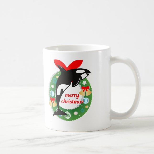 Mug joyeux orque de noël (Droite)