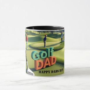 Mug Joyeux papa de jour "Golf Papa" Custom