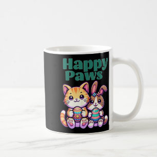Mug Joyeux Pattes Lapin Mignon Chat Pâques Oeuf Ami An