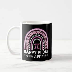Mug Joyeux Pi Day 3.14 Leopard Rainbow Math Enseignant