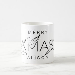 Mug Joyeux Pilates de Noël instructeur Tags cadeaux T-