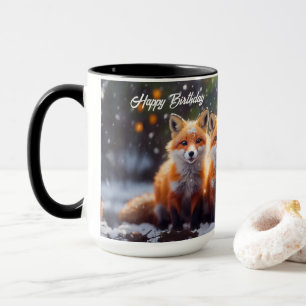 Mug Joyeux Rendez-Vous Dans La Forêt De Neige