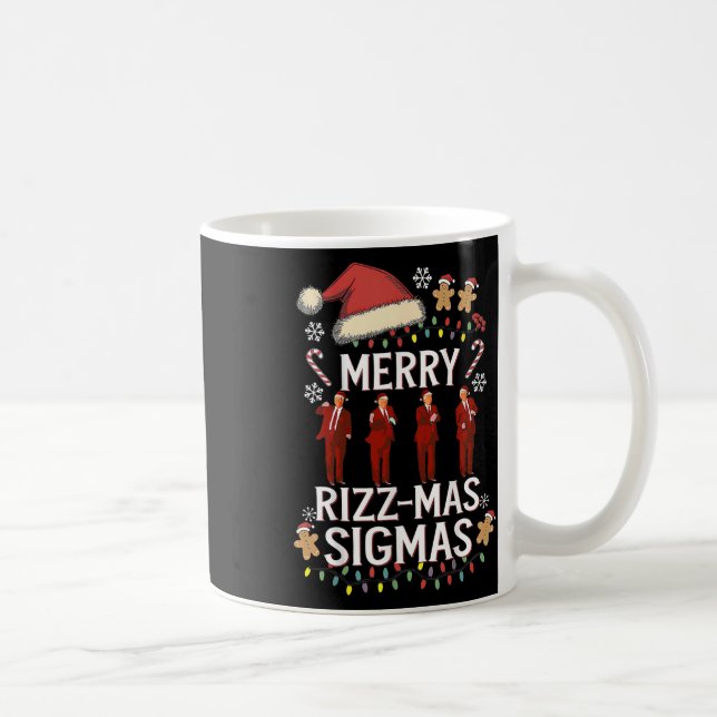 Mug Joyeux Rizz Mas Sigmas Gen Alpha Trump Noël Pj (Droite)