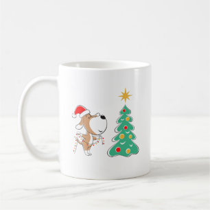 Mug Joyeux sapin de Noël mignon Chien Chien Chien Sant