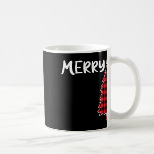 Mug Joyeux sapin de Noël Rouge Plaid Xmas Adultes Matc