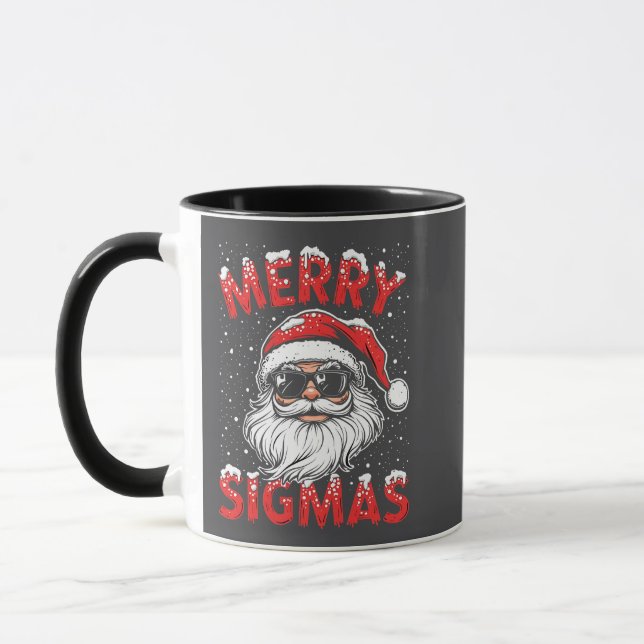 Mug Joyeux Sigmas Funny Gen Alpha collège Noël (Gauche)