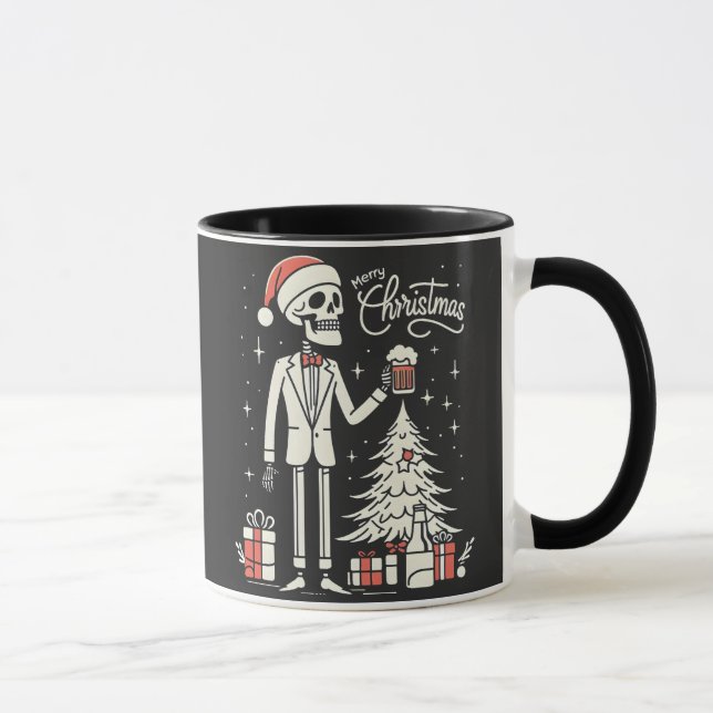 Mug Joyeux squelette de Noël (Droite)