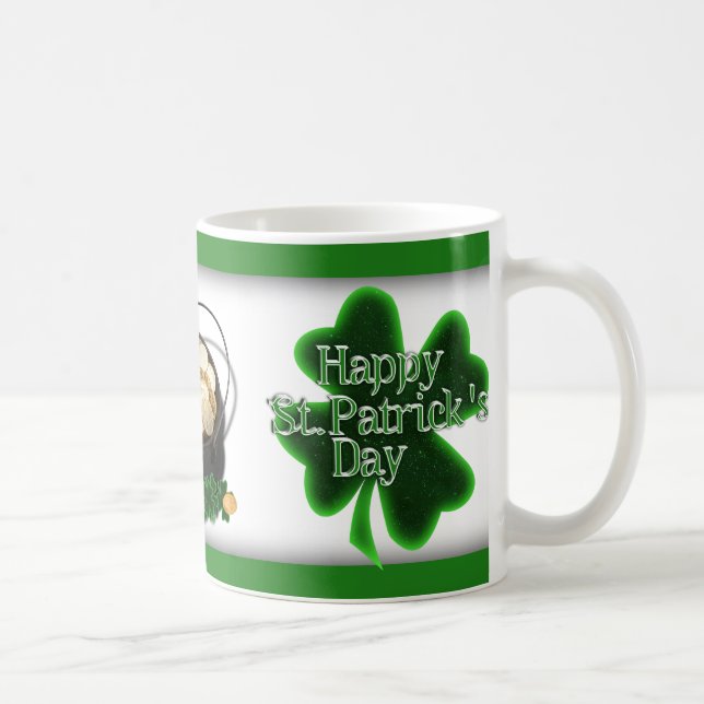 Mug Joyeux St. Patrick's Day 4 Leaf Clovers (Droite)