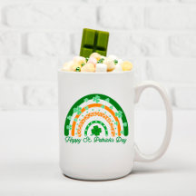 Joyeux St. Patrick's Day Verte Clover Boho Rainbow