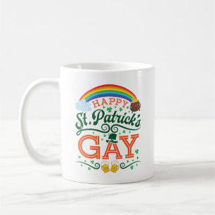 Mug Joyeux St. Patricks Gay LGBTQ Pride Arc en ciel