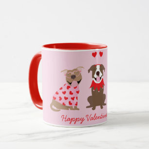 Mug Joyeux Valentines Day American Pit Bull Terriers