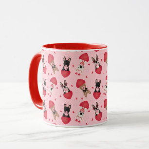 Mug Joyeux Valentines Day Bulldogs français