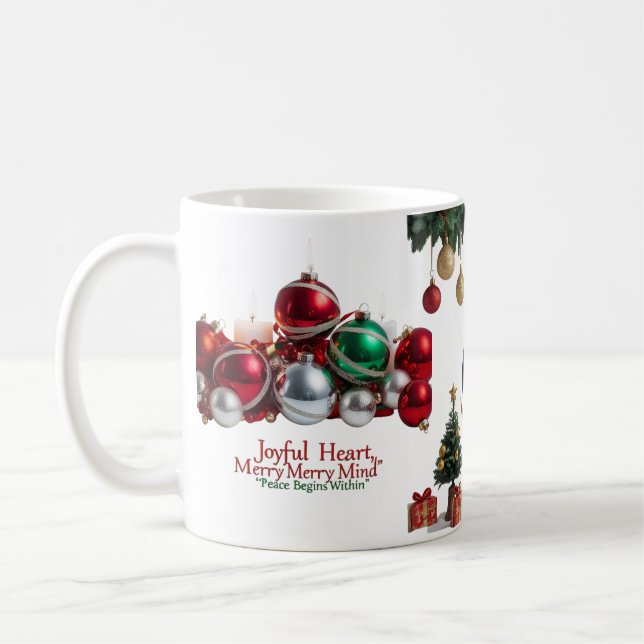 Mug Joyful Heart, Merry Merry Mind — Classic Christmas (Gauche)