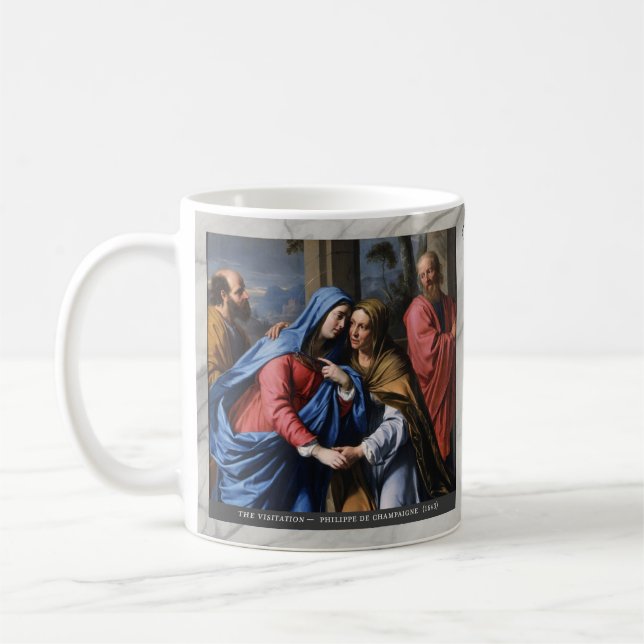 Mug Joyful Mysteries of the Rosary Item #2: Visitation (Gauche)