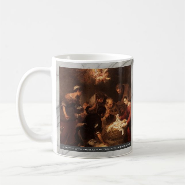 Mug Joyful Mysteries of the Rosary Item #3: Nativity (Gauche)