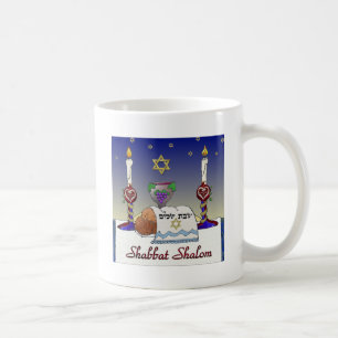 Mug Judaica Shabbat Shalom