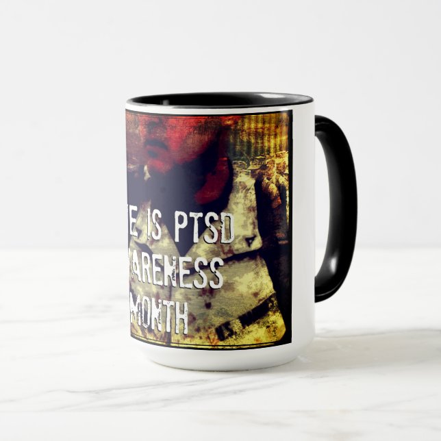 Mug Juin est le mois de sensibilisation au SSPT Beverl (Devant droit)