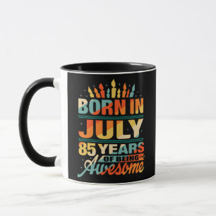 Mug July 1937 85 Years Old 85th Birthday Toxits Candle
