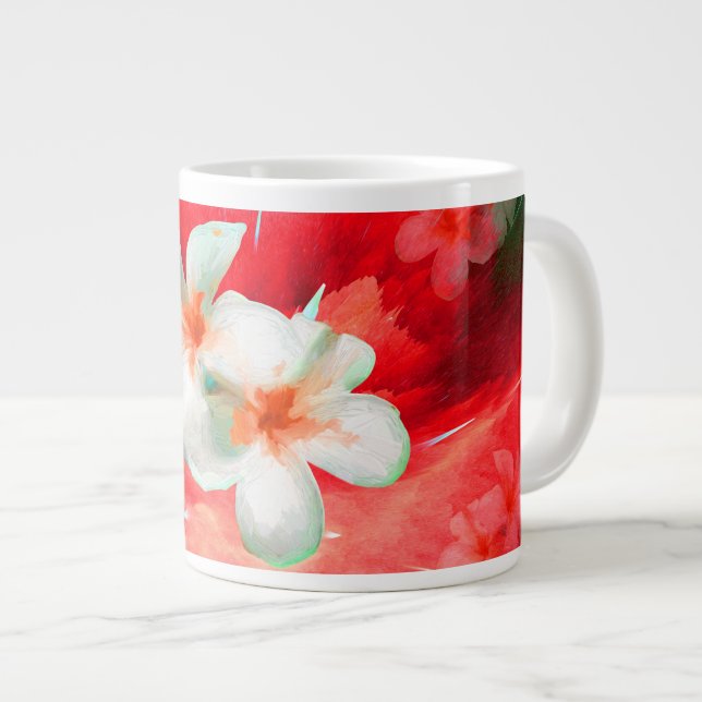 Mug Jumbo avec des frangapangies éclatantes en rou (Devant droit)