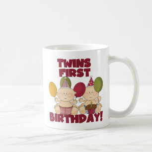 Mug Jumeaux 1er anniversaire - T-shirts et cadeaux pou