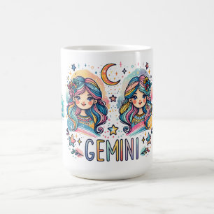 Mug Jumeaux Gémeaux Astrologie Zodiaque Filles Colorée