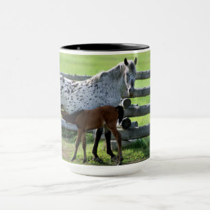 Mug Jument Appaloosa et poulain