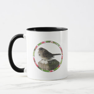 Mug Junco aux yeux foncés en hiver