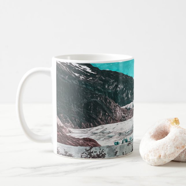 MUG JUNEAU - TONGASS - MENDENHALL GLACIER - ALASKA US (Avec donut)