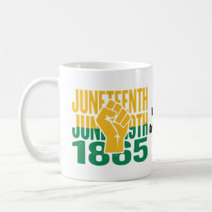 Mug Juneteenth 1865 19 juin Graphique De liberté