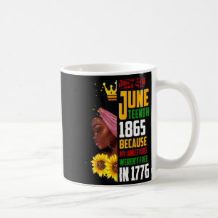 Mug Juneteenth 1865 se souvenir de mes ancêtres noir l
