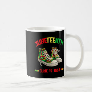 Mug Juneteenth 19 juin 1865 noir afro-américain