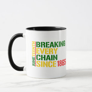 Mug JUNETEENTH Briser Chaque Chaîne 1985 MOIS NOIR