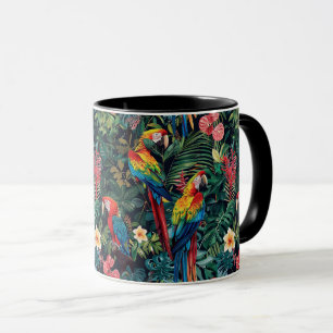 Mug Jungle de perroquets