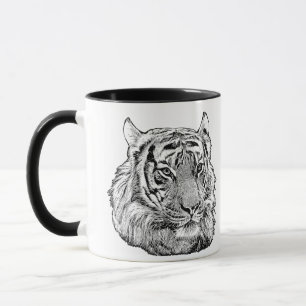 Mug Jungle Tiger Face safari animal nature originale
