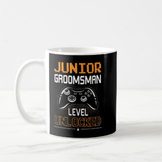 Mug Junior Groomsman Niveau Déverrouillé Jeu Mariage P