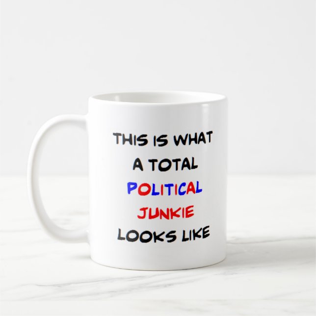 Mug junkie politique, total (Gauche)