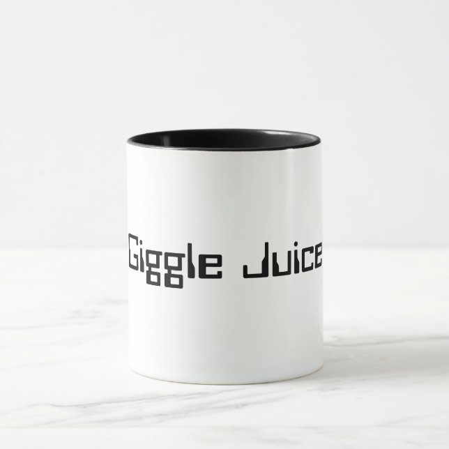 Mug jus de giggle Alcool mot tendance citer argot drôl (Centre)