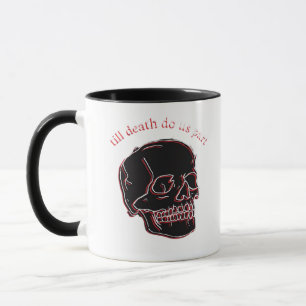 Mug Jusqu'À Ce Que La Mort Nous Part - Glitch Crâne Av