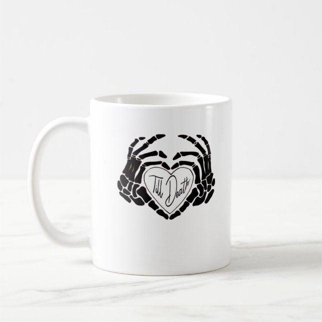 Mug Jusqu'à la mort Faites-nous Drôle Design - Ghoost  (Gauche)