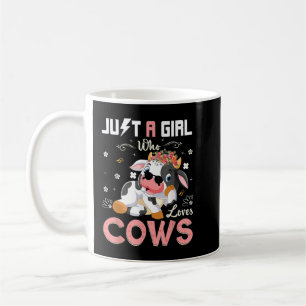 Mug Just A Girl Who Loves Cows Cute Strawberry Cow
