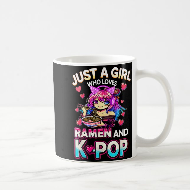 Mug Just A Girl Who Loves Ramen And K-p  (Droite)