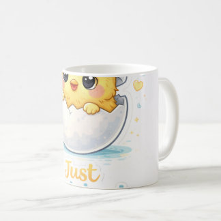 Mug Just Hatched Cute Baby throw pillow