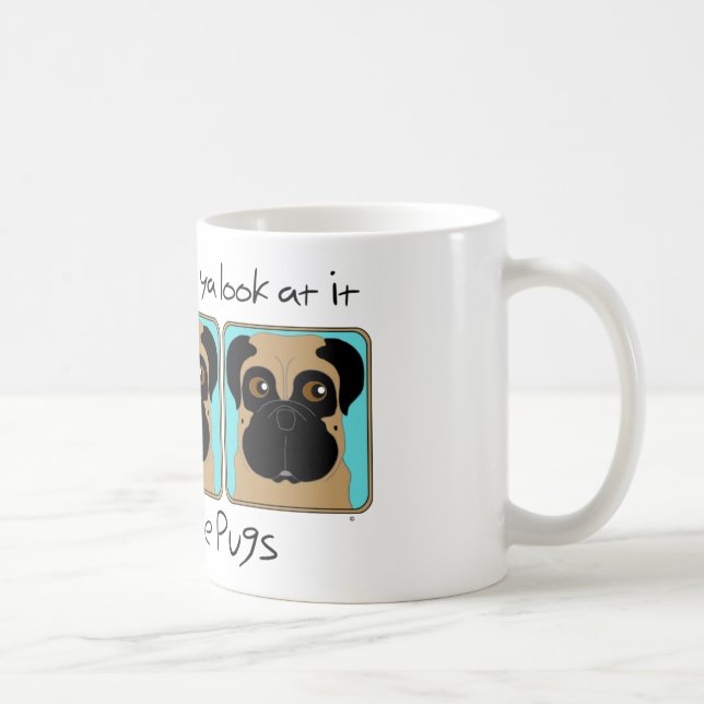 Mug Just Love Carlins Citation et Carlins amusants reg (Droite)
