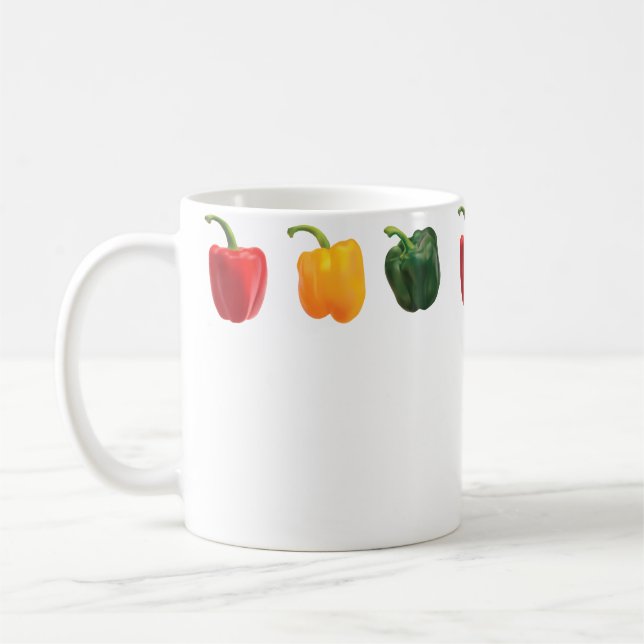 Mug Just Really Like Bell Peppers Yellow Red Green Pep (Gauche)