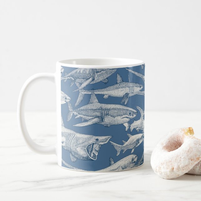 Mug just sharks cobalt denim (Avec donut)