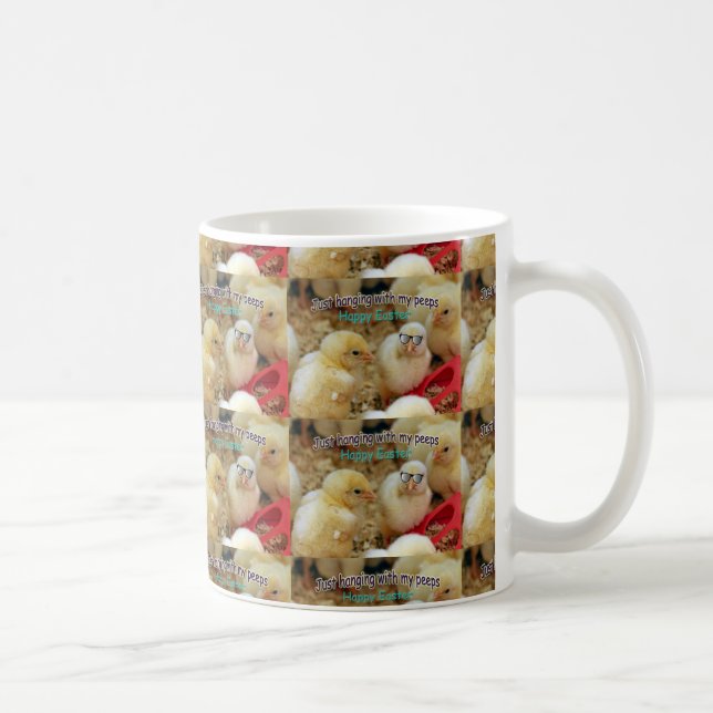Mug Juste accrocher avec mes Peeps (Droite)