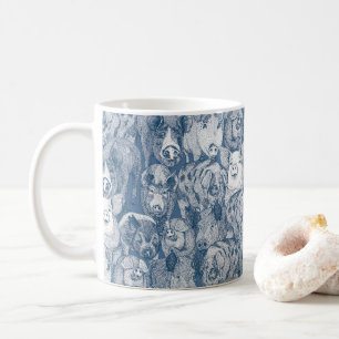 Mug juste des cochons cobalt denim