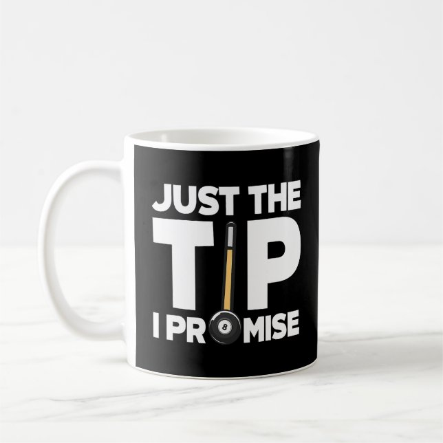 Mug Juste Le Conseil Je Promets Billard Joueur Snooker (Gauche)