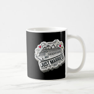 Mug Juste Mariés 2025 Anneaux de Mariage Couple Corres